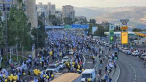 עשרות אלפים עולים עם המשפחות לירושלים – שבת, סיום הצעדה